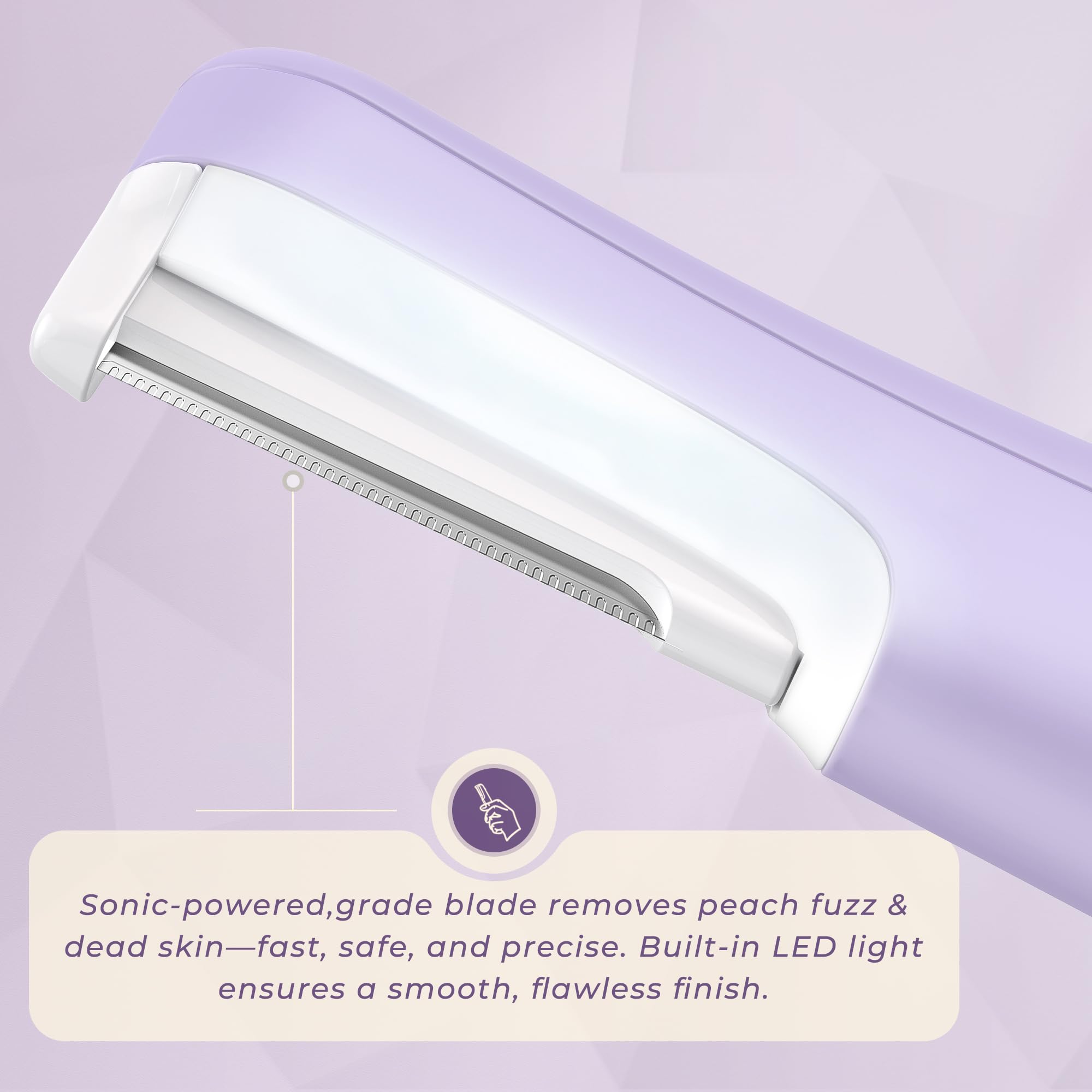 WLU razor purple, three speeds display demonstrates customizable comfort.