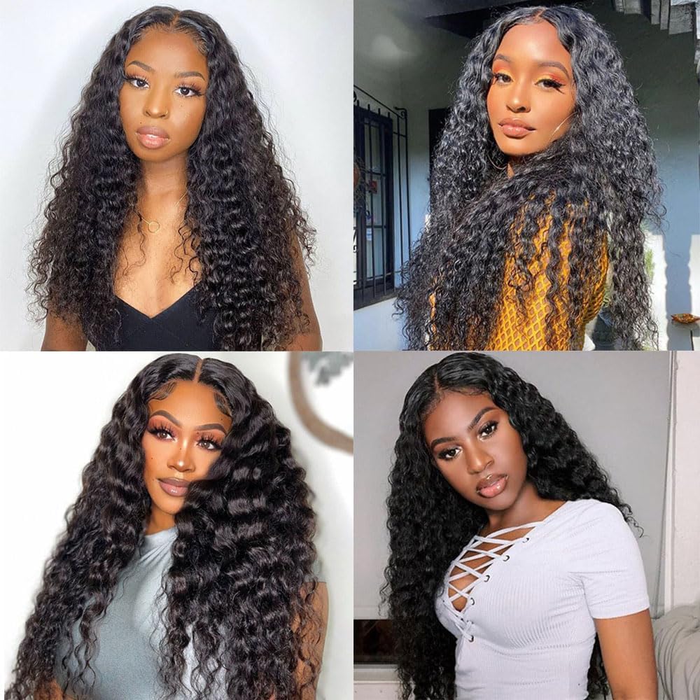 WLYMLY Natural luster visible in 24-inch bundle on model.