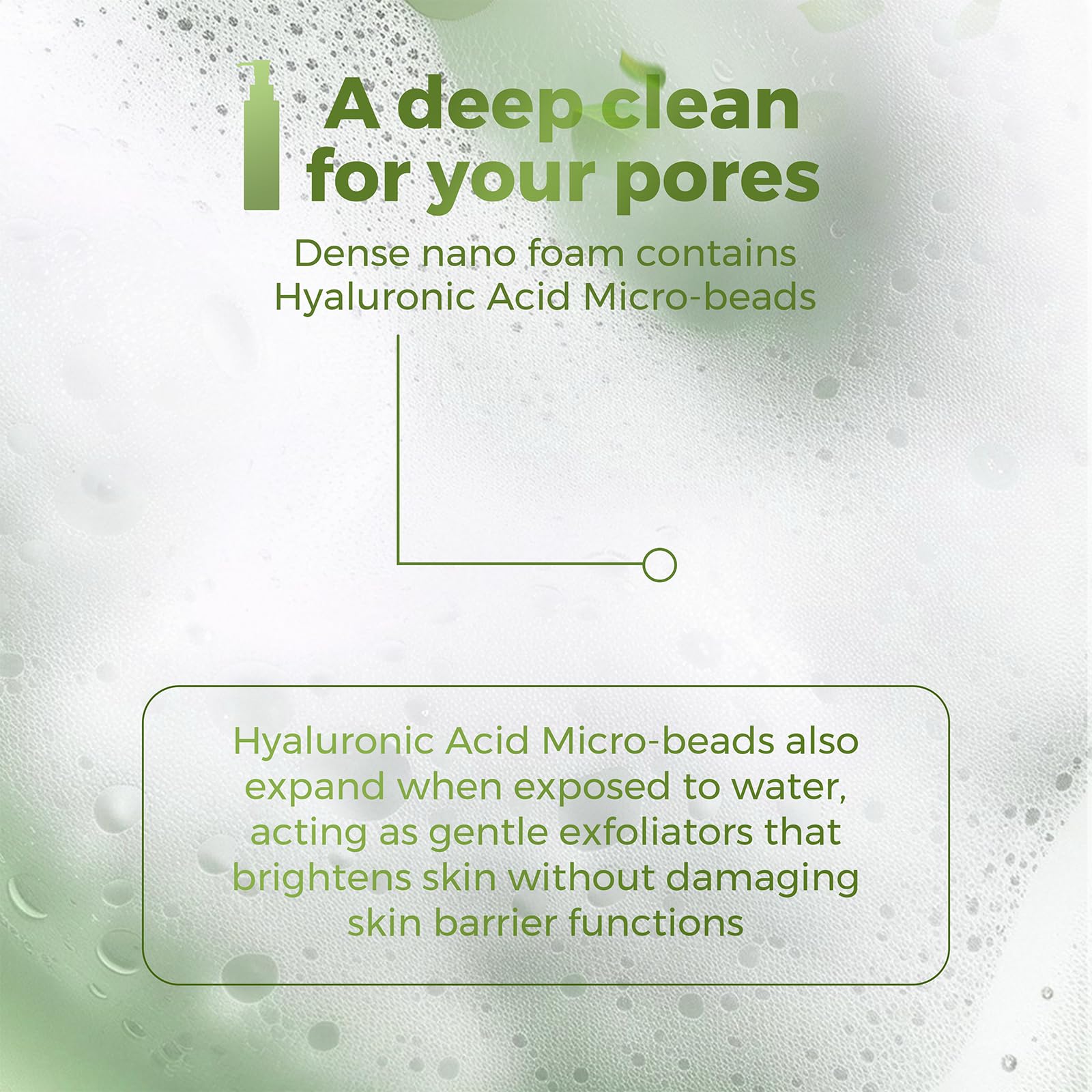 WNP Foaming Face Wash packaging shows a convenient pump for daily use