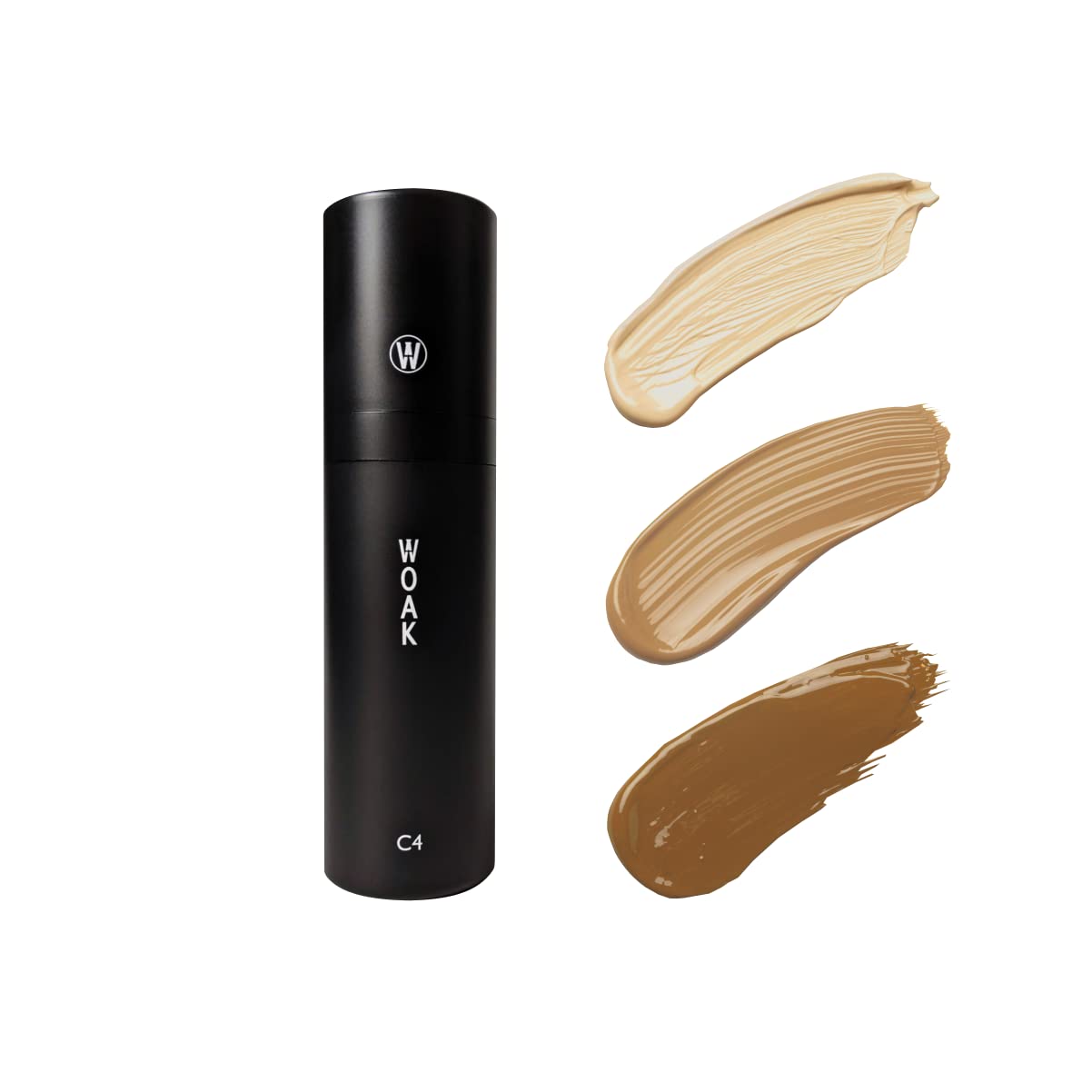 WOAK C4 on face revealing matte finish and shine control