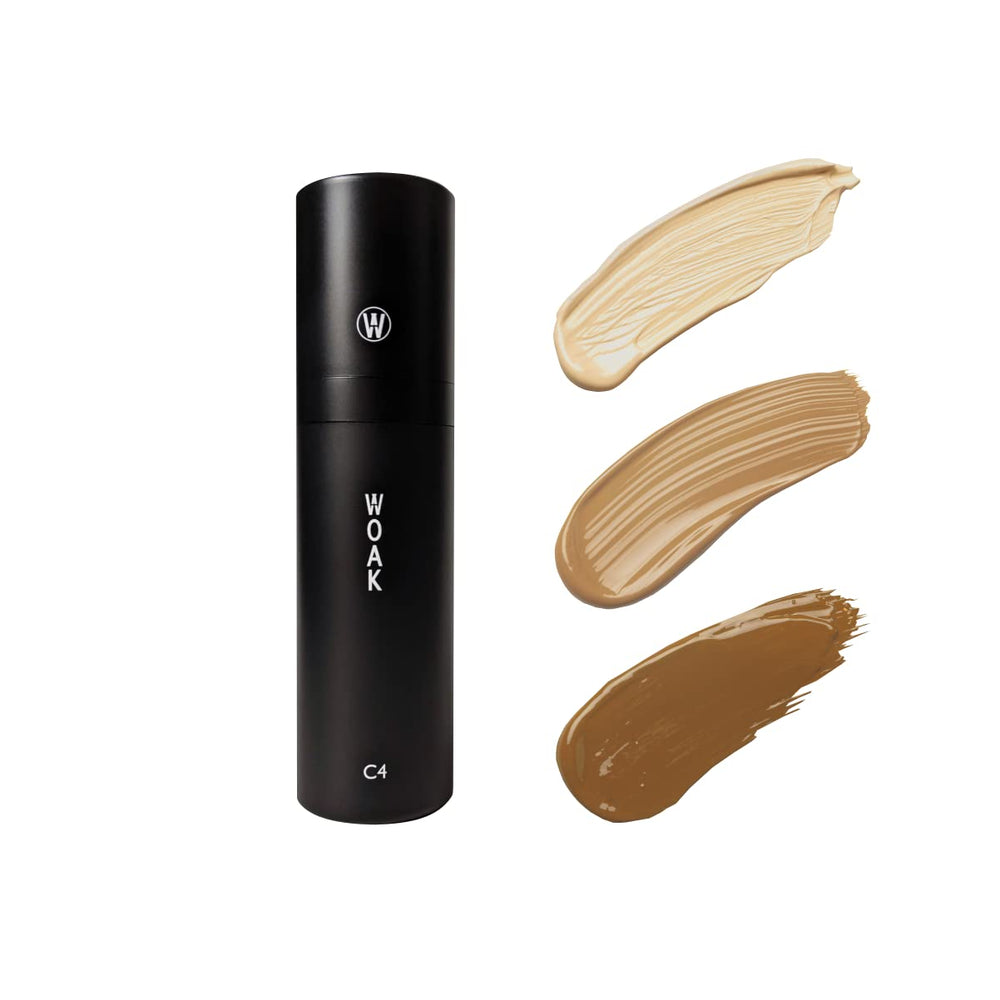 WOAK C4 on face revealing matte finish and shine control