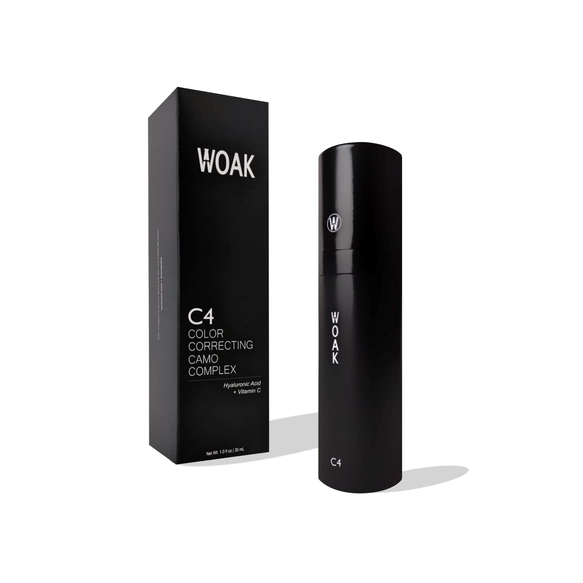 WOAK C4 texture-swatch demonstrating light coverage for a natural look