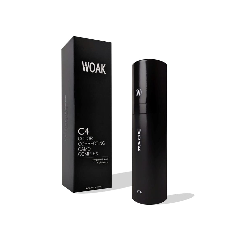 WOAK C4 texture-swatch demonstrating light coverage for a natural look