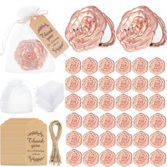 Woanger rose compact mirror bulk pack, rose-shaped design with secure grip.