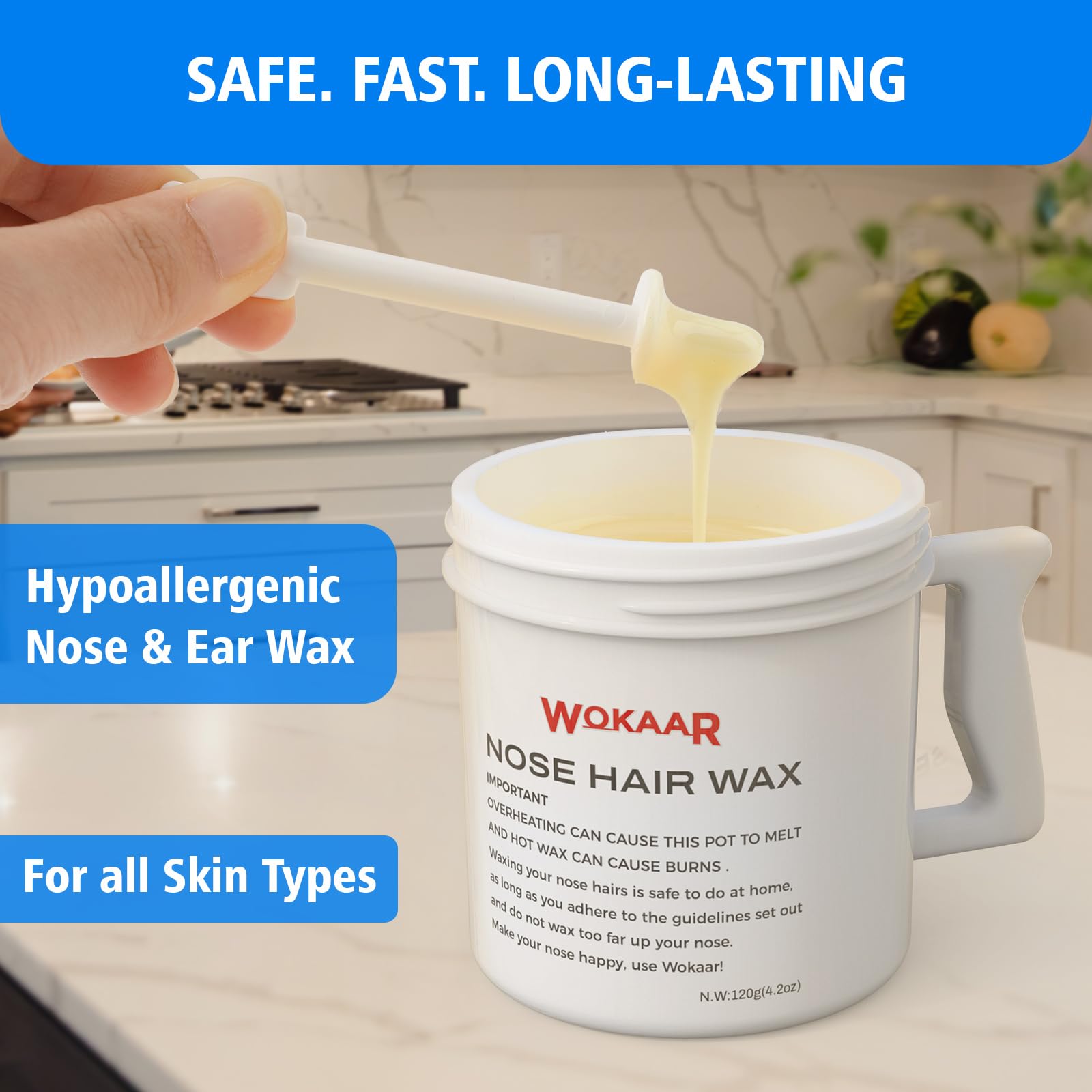 Wokaar Balm Wipes and Guards provide skin comfort and guidance during waxing sessions.