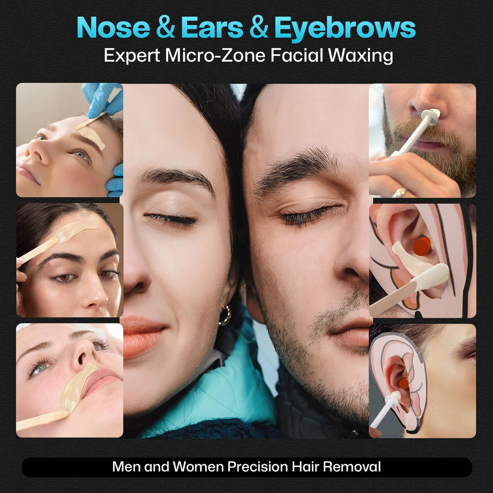 Wokaar ear shields protect ears during waxing sessions