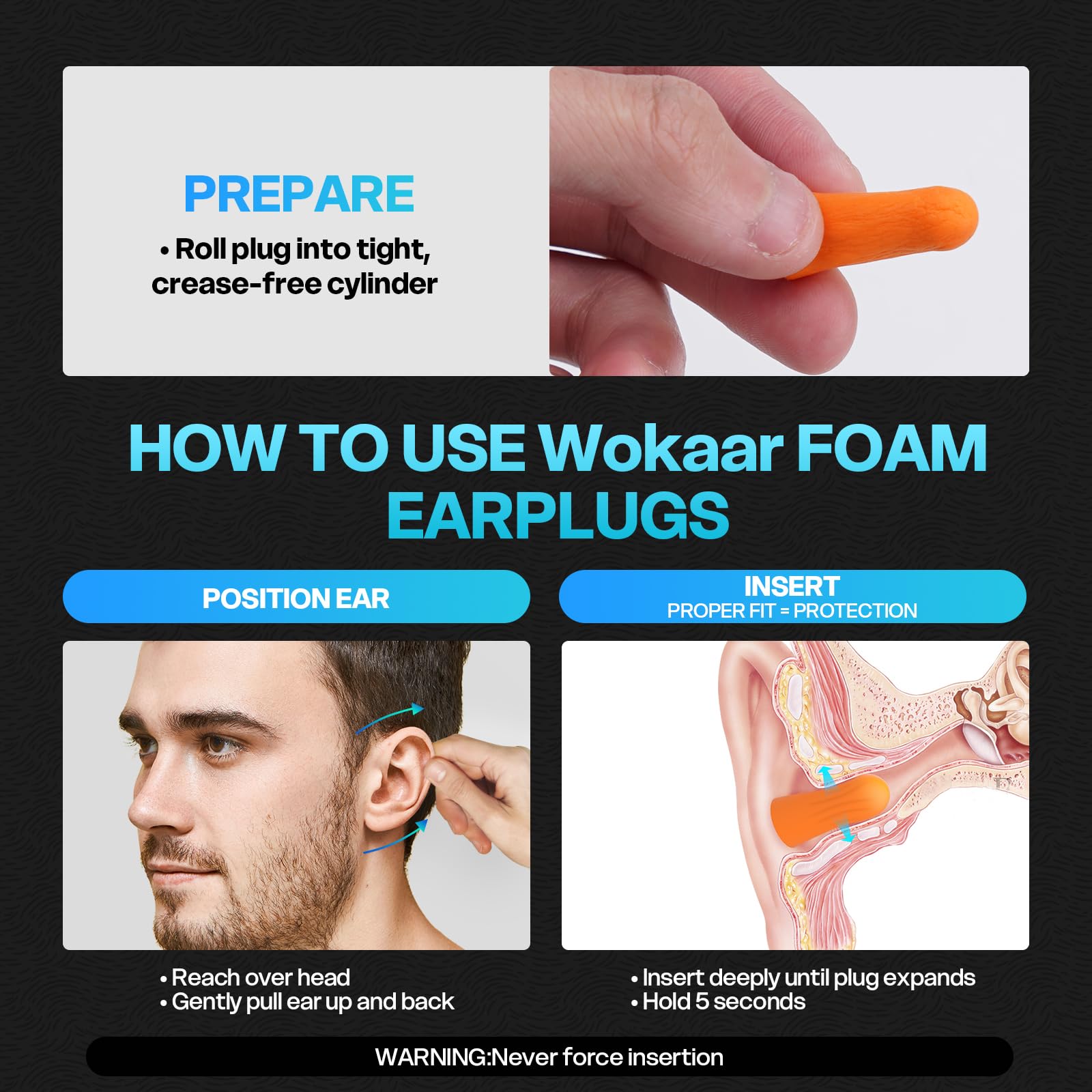 Wokaar instruction manual guiding safe home waxing use