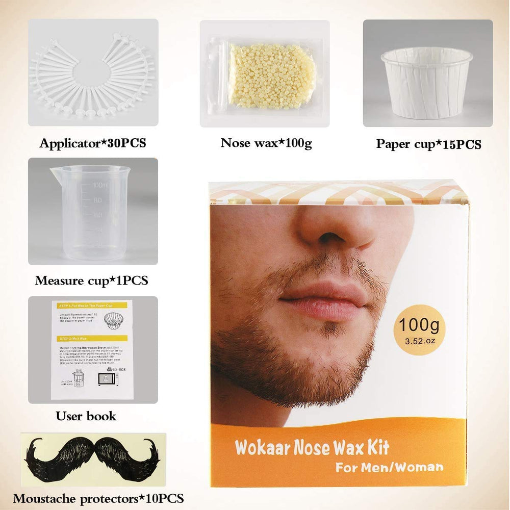 Wokaar Nose Wax Kit wax beads are hypoallergenic and skin-friendly.