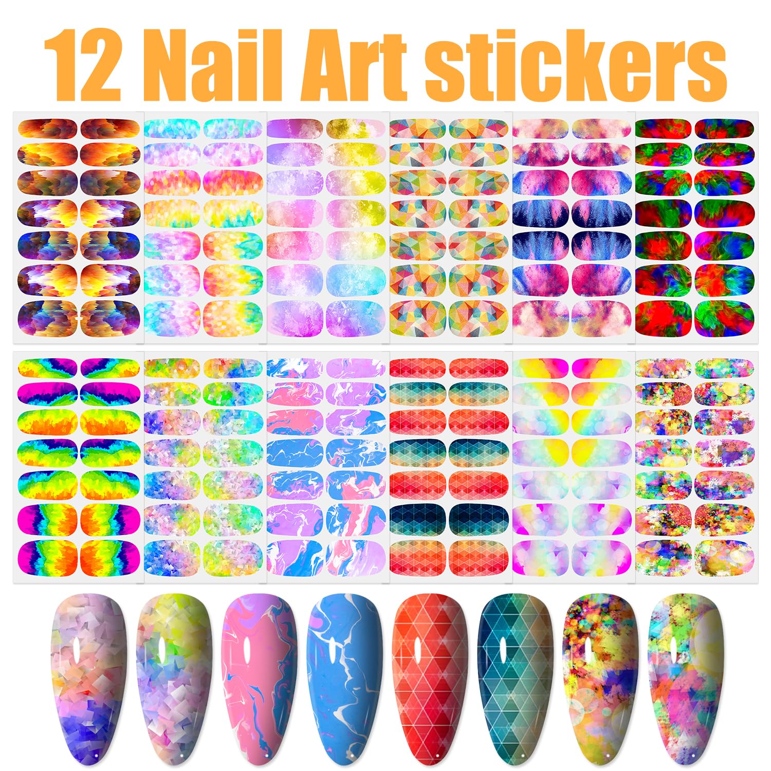 WOKOTO graffiti nail wraps show bold designs for effortless fashion-forward nails