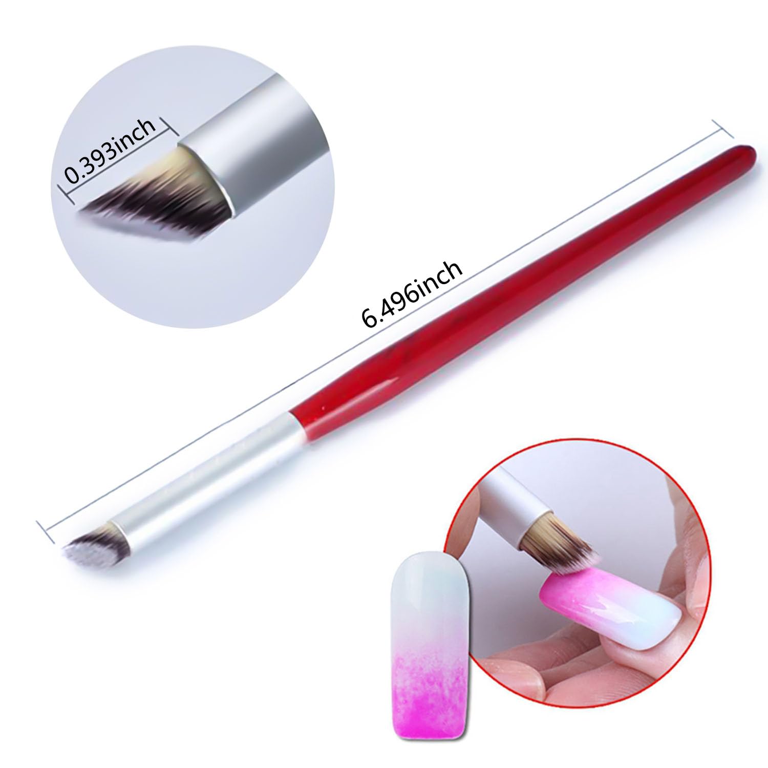 WOKOTO multi-use silicone brush head ideal for DIY nail art and gradients.
