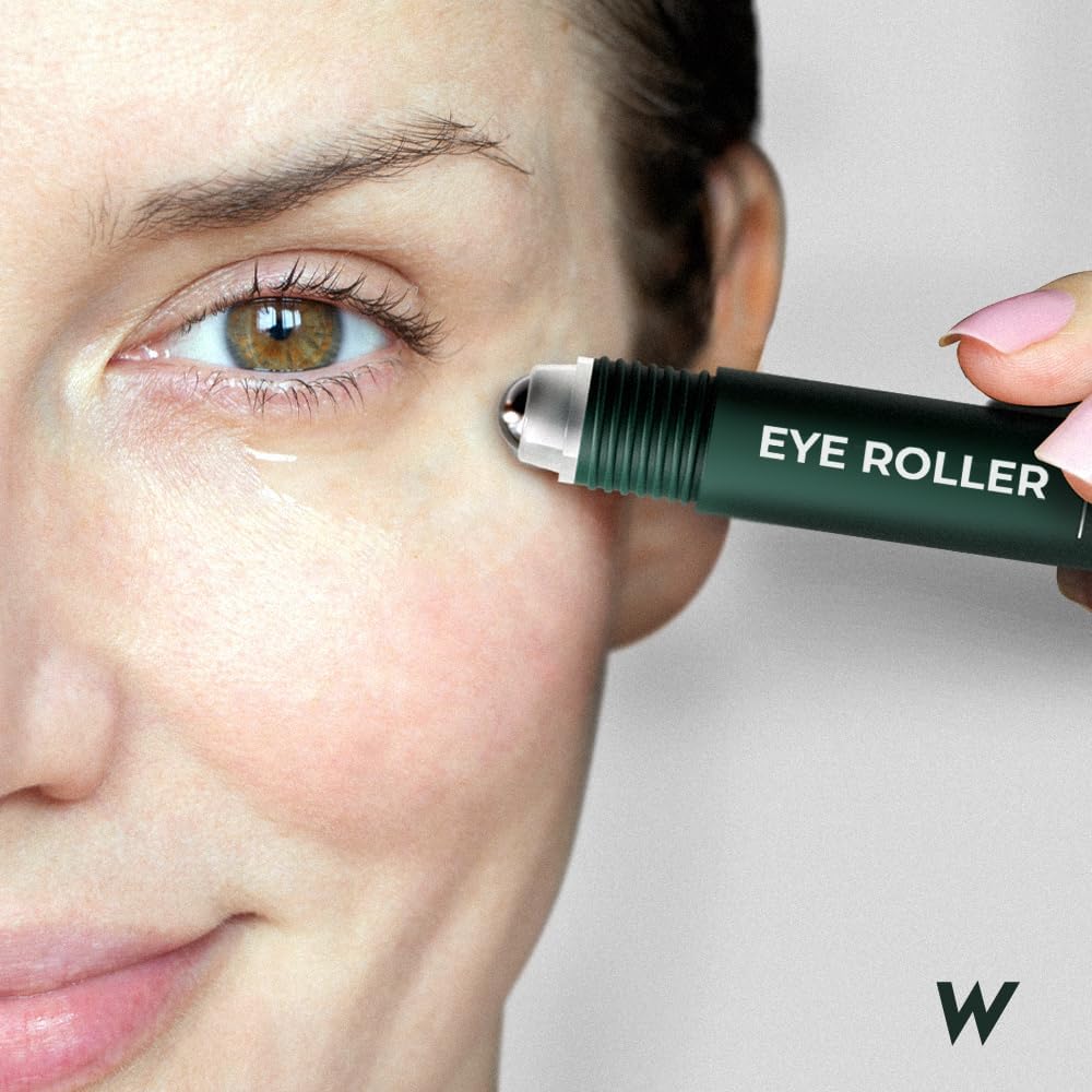 The Wolf Project Under Eye Roller gel-based formula glides smoothly for easy application.