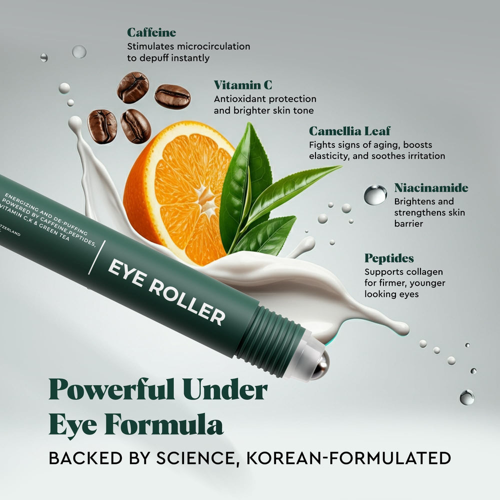 The Wolf Project Under Eye Roller peptides focus supports firmness around the eyes.
