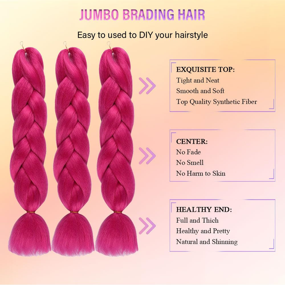 WOME hot pink crochet twist extensions texture close-up