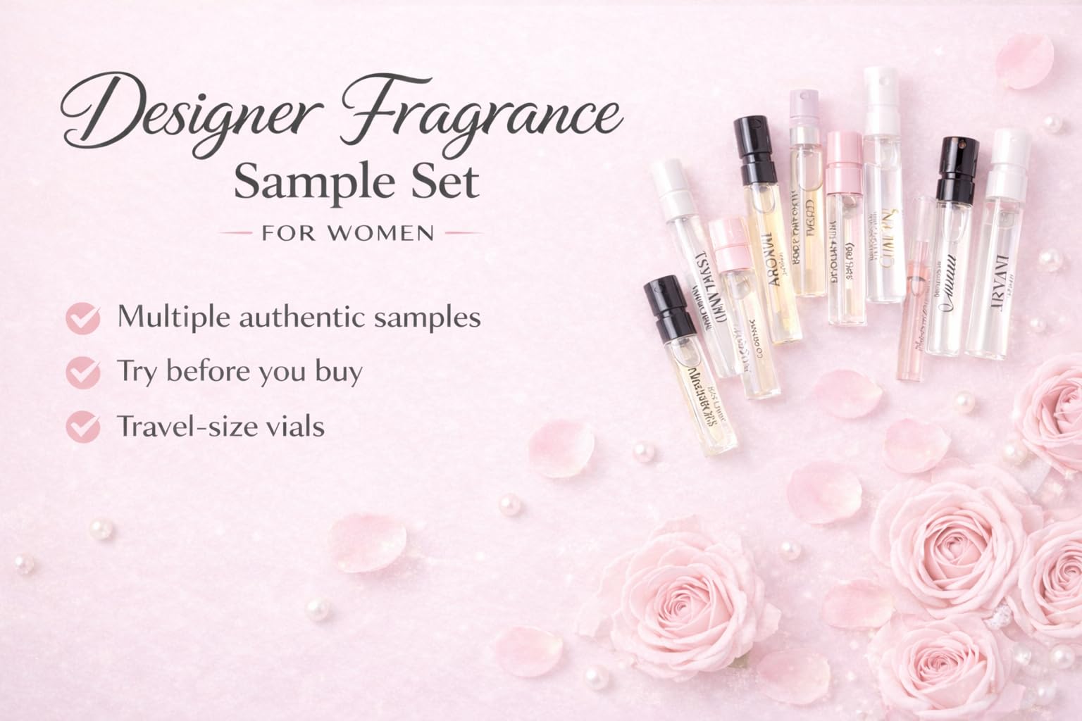 Women's Perfume Sample Discovery Set: ideal holiday gift for fragrance lovers