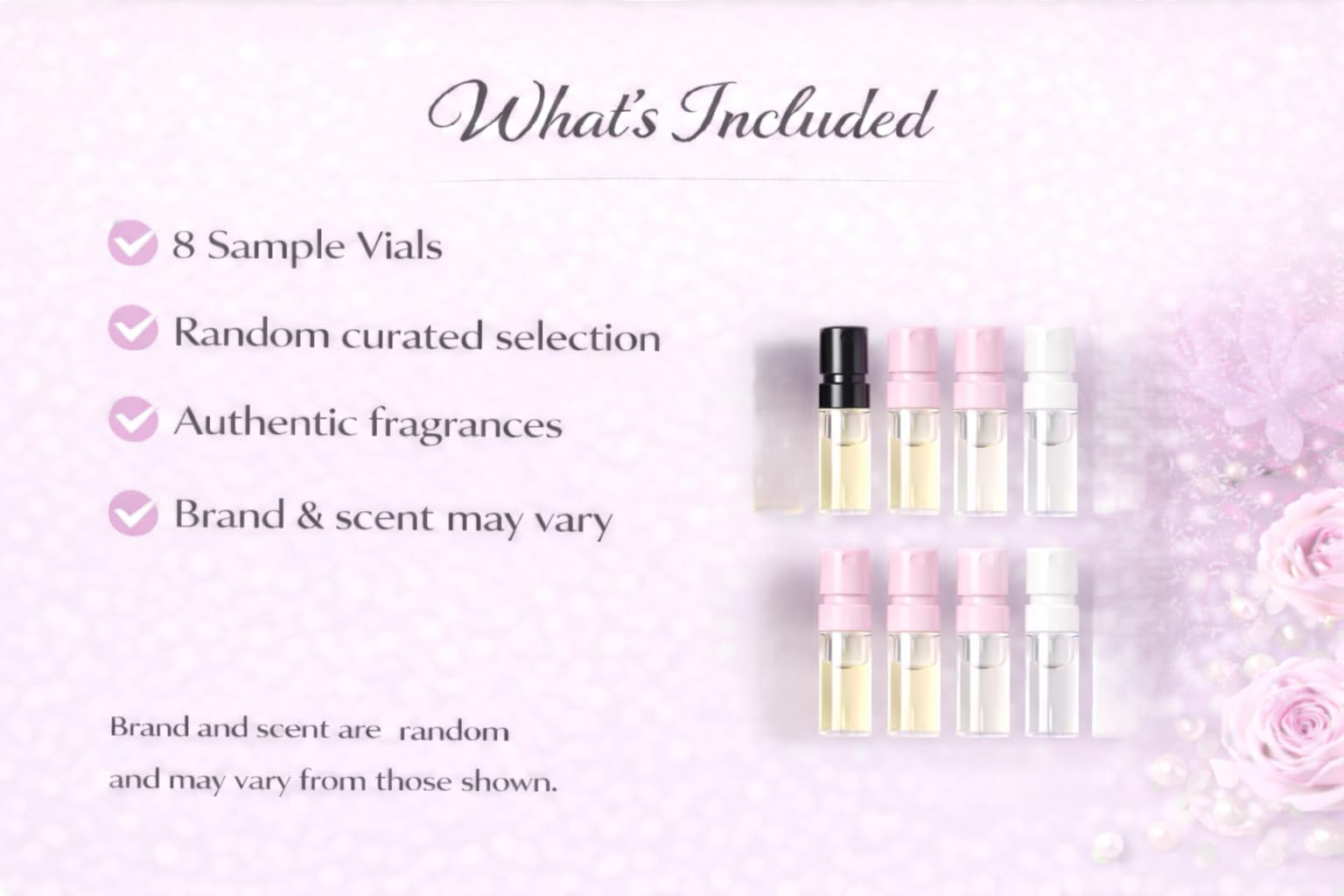 Women's Perfume Sample Discovery Set: travel case for fragrance testing on the go
