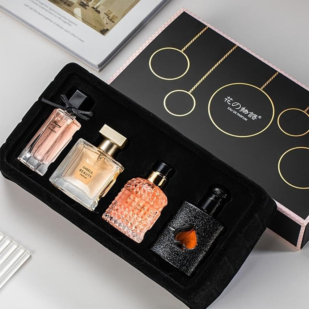 Women's Perfume Set: four fragrances in gift box ideal for gifting