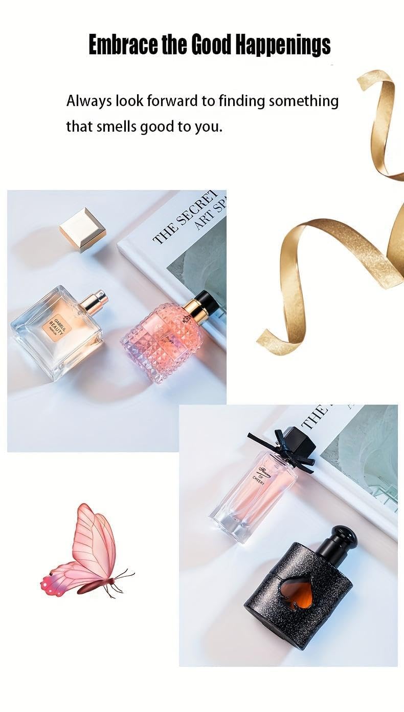 Fruity fragrance bottle conveying bright, cheerful notes
