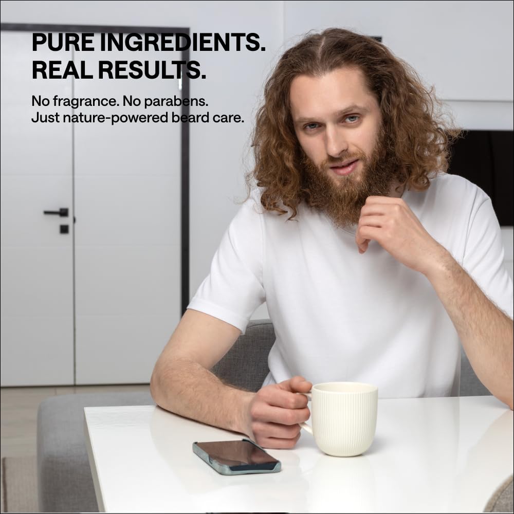 Beard being treated with Wonder Family balm for smoother texture