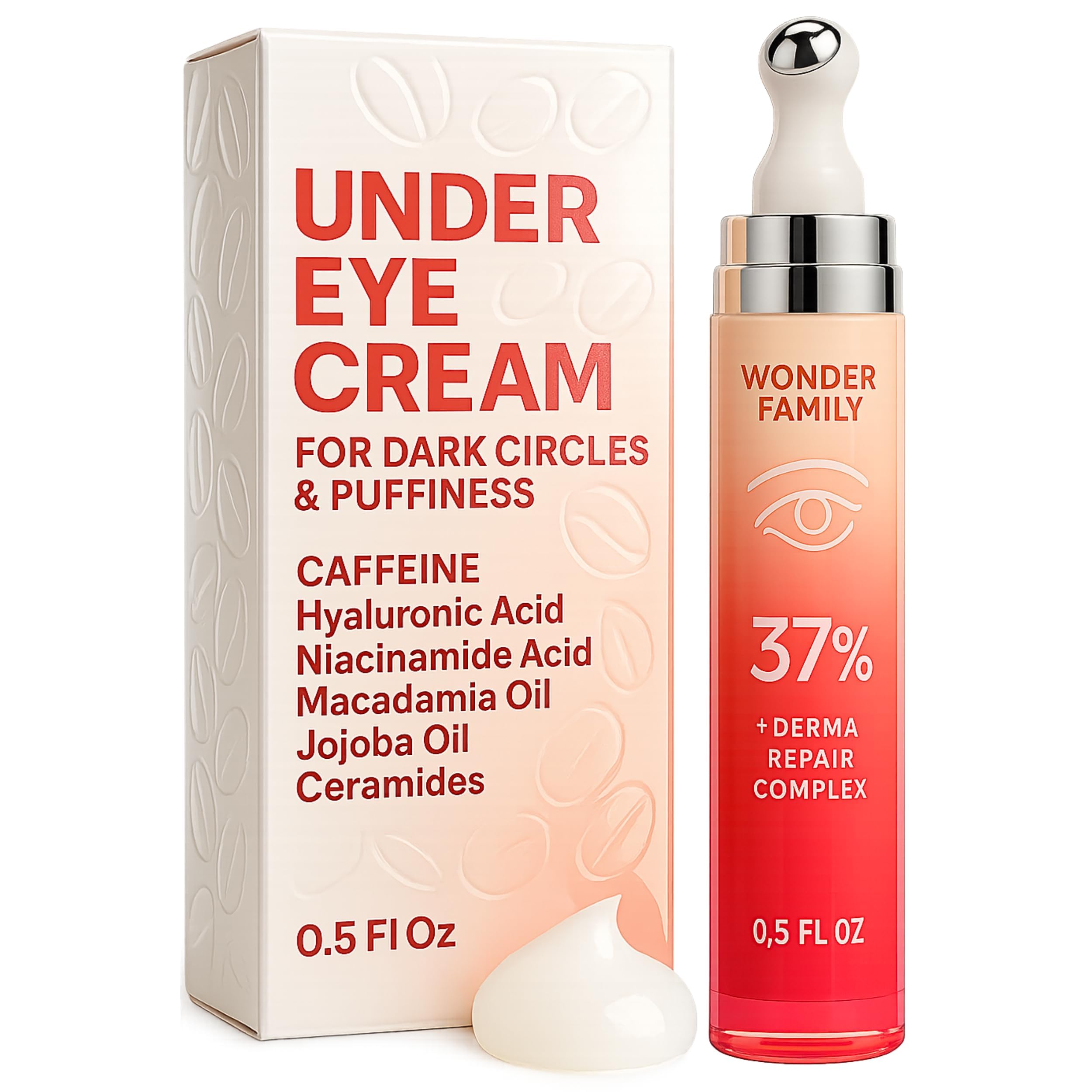 WONDER FAMILY caffeine eye roller depuffs puffy under-eye areas with a cooling touch