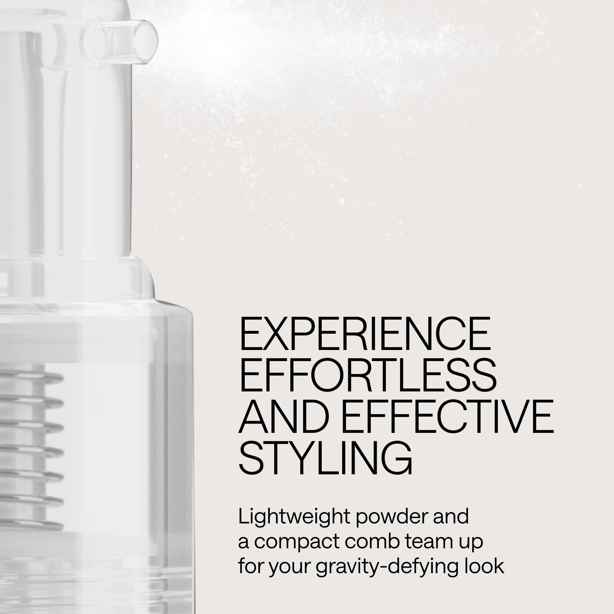 WONDER FAMILY Hair powder includes comb for precise on-the-go styling