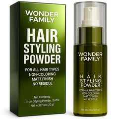 WONDER FAMILY Hair Styling Powder bottle pour for on-the-go texture and lift