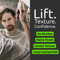 WONDER FAMILY Hair Styling Powder hands application shows easy texture with a matte finish