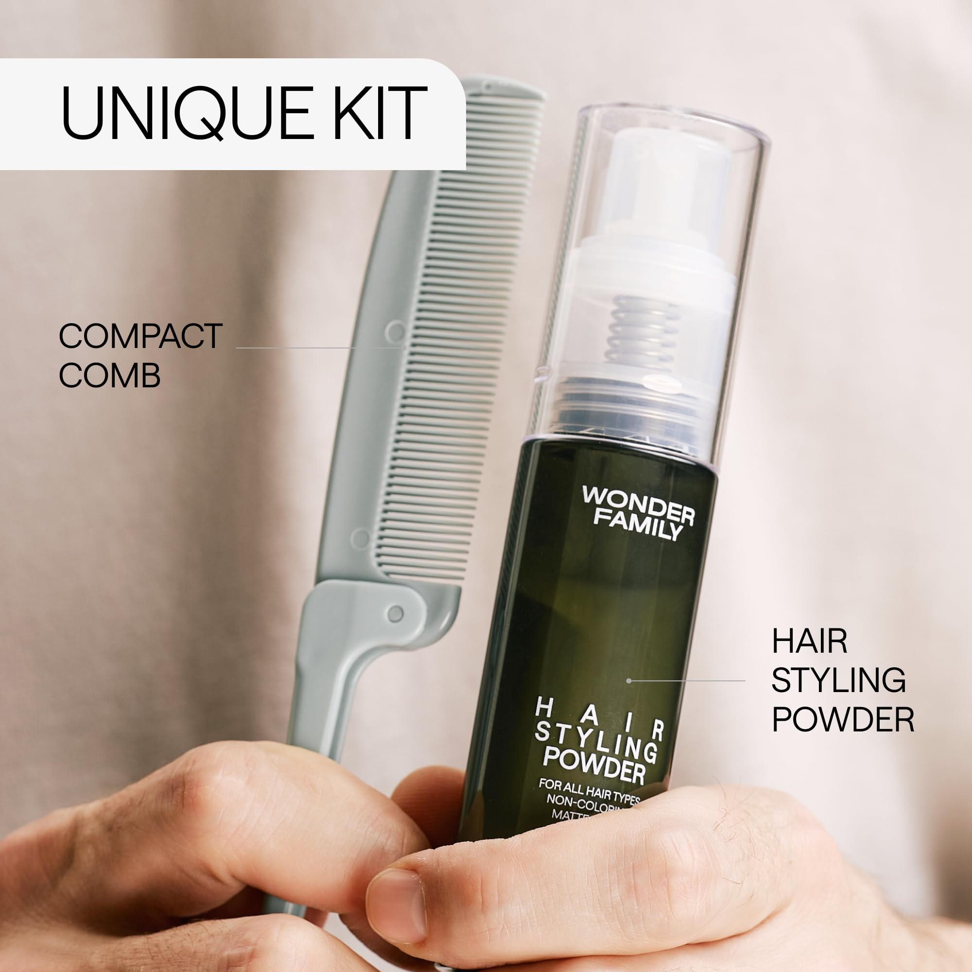 WONDER FAMILY Unisex powder for all hair types and lengths