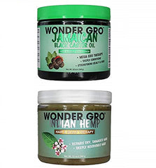 Wonder Gro Indian Hemp bottle cap highlighting scalp nourishment