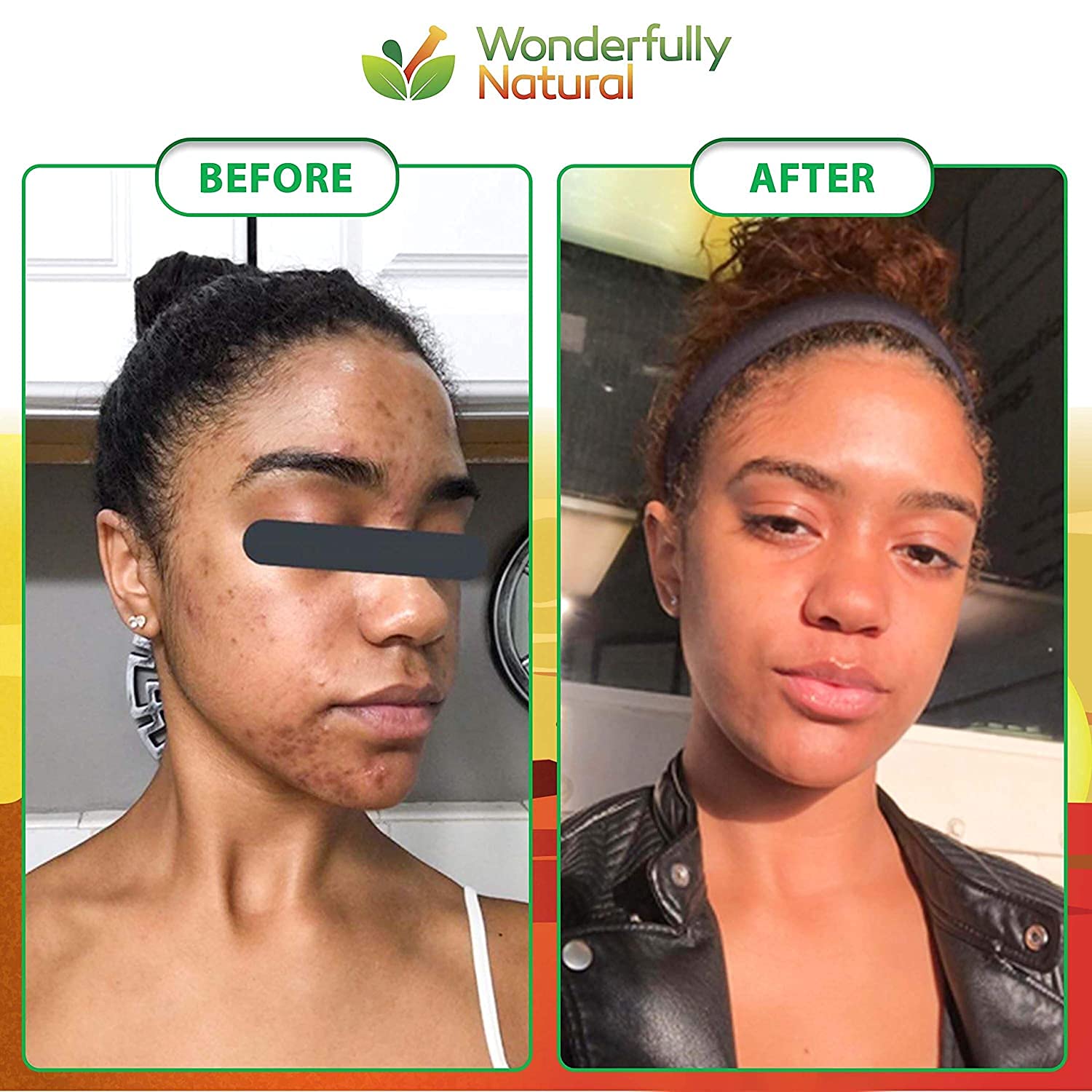 Wonderfully Natural African Black Soap packaging shows 1lb bar for home use