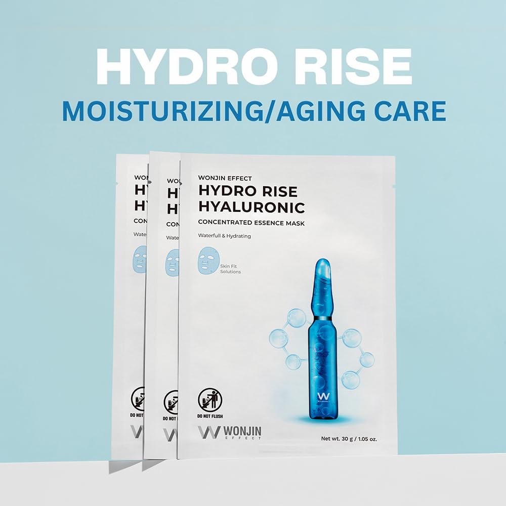 Wonjin Effect Hydro Rise mask packaging shown for easy travel skincare