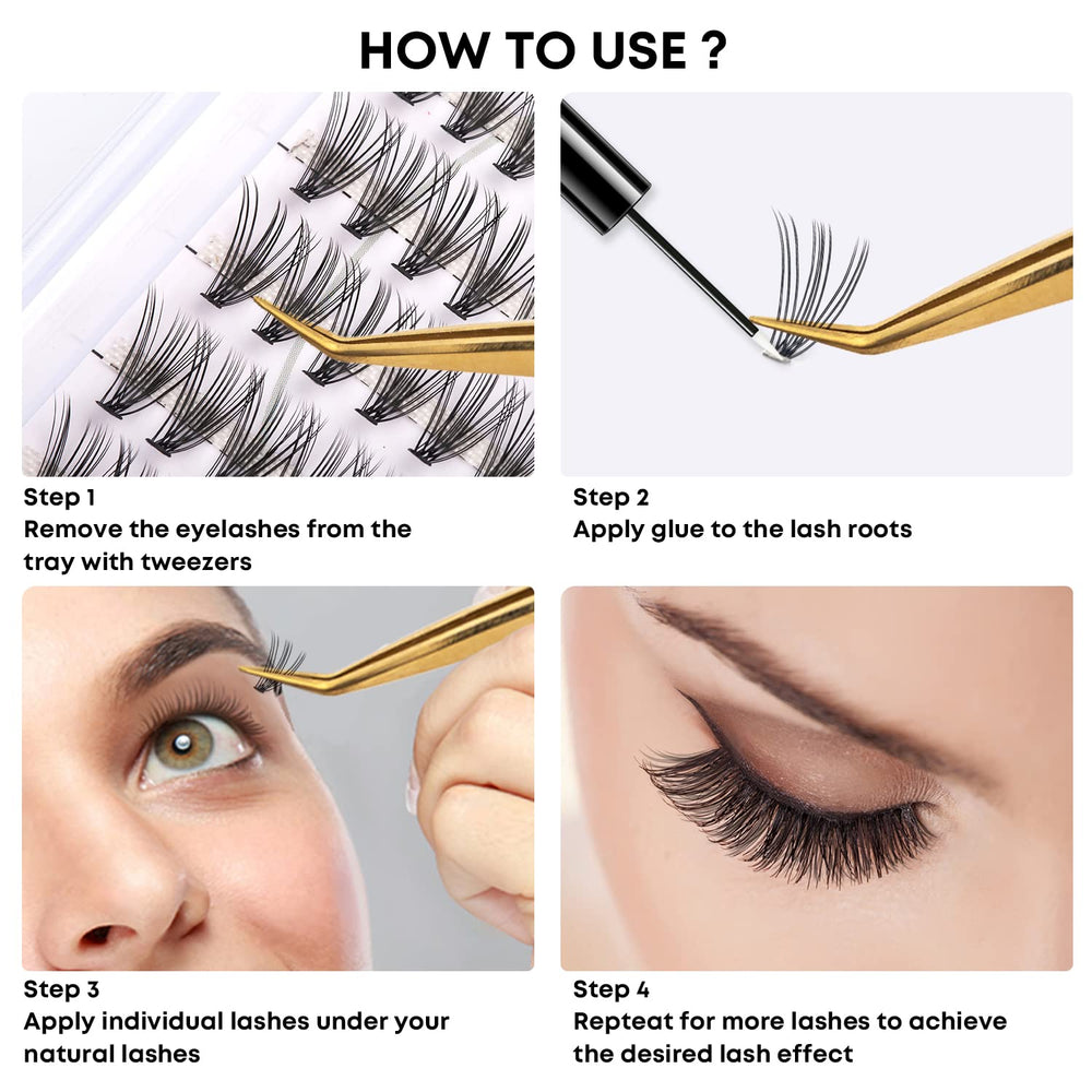 WONSIS Lash Clusters lightweight lashes ideal for DIY use.