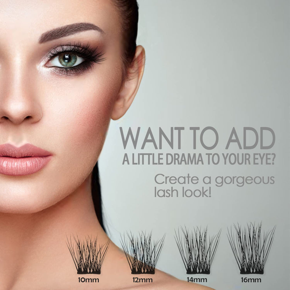 WONSIS natural reusable cluster lashes save time on future looks.