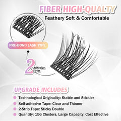 WONSIS adhesive strip delivers comfortable, glue-free wear