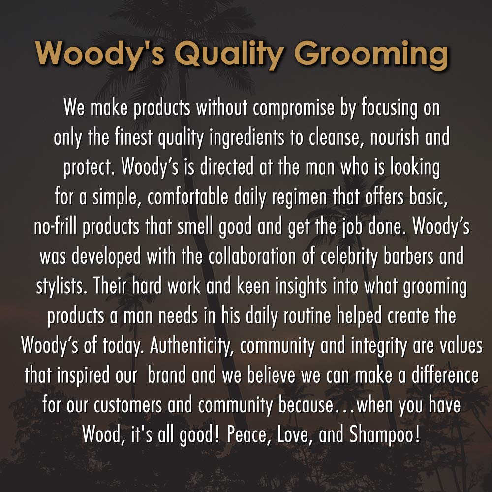 Woody's Bar in a shower scene with luxurious lather and refreshing feel.
