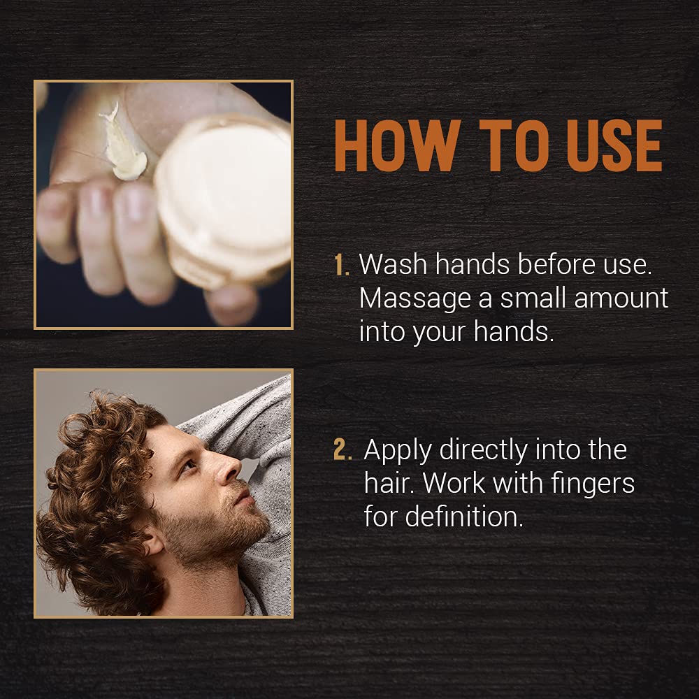 Woody's Styling Cream washes out easily with water