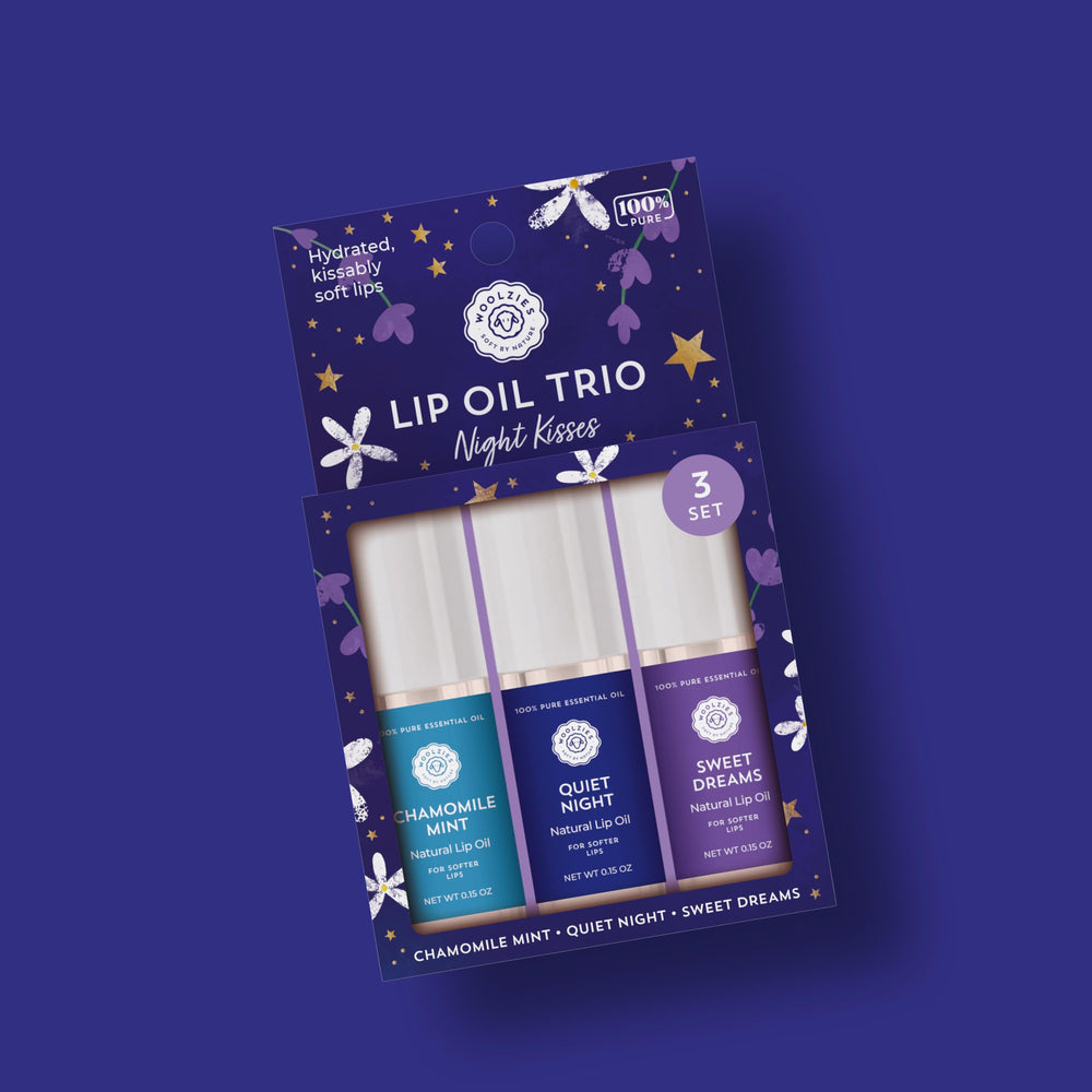 Woolzies flavored lip oils assortment pack offers delicious flavors and smooth lips.