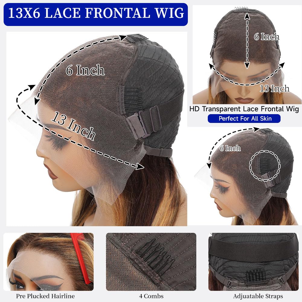 WOOMN 6-inch deep parting space supports versatile middle or side parts.
