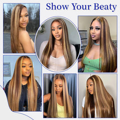 WOOMN pre-plucked hairline detail ready for personalized styling.