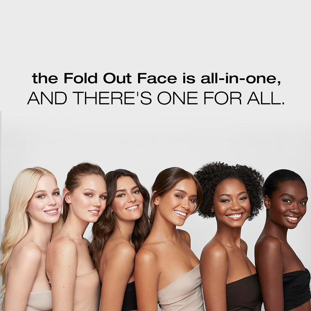 Woosh Fold Out Complexion packaging designed for travel and storage