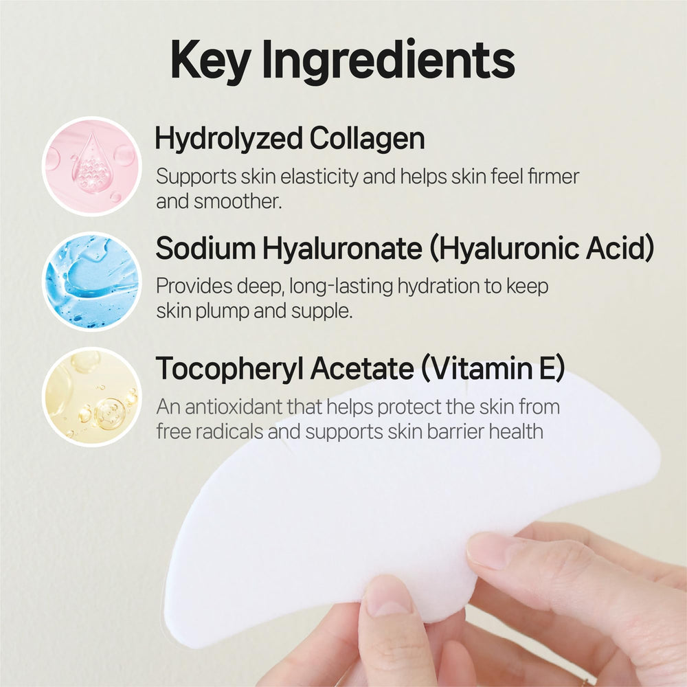 Patches applied at night to support skin moisture throughout the night.