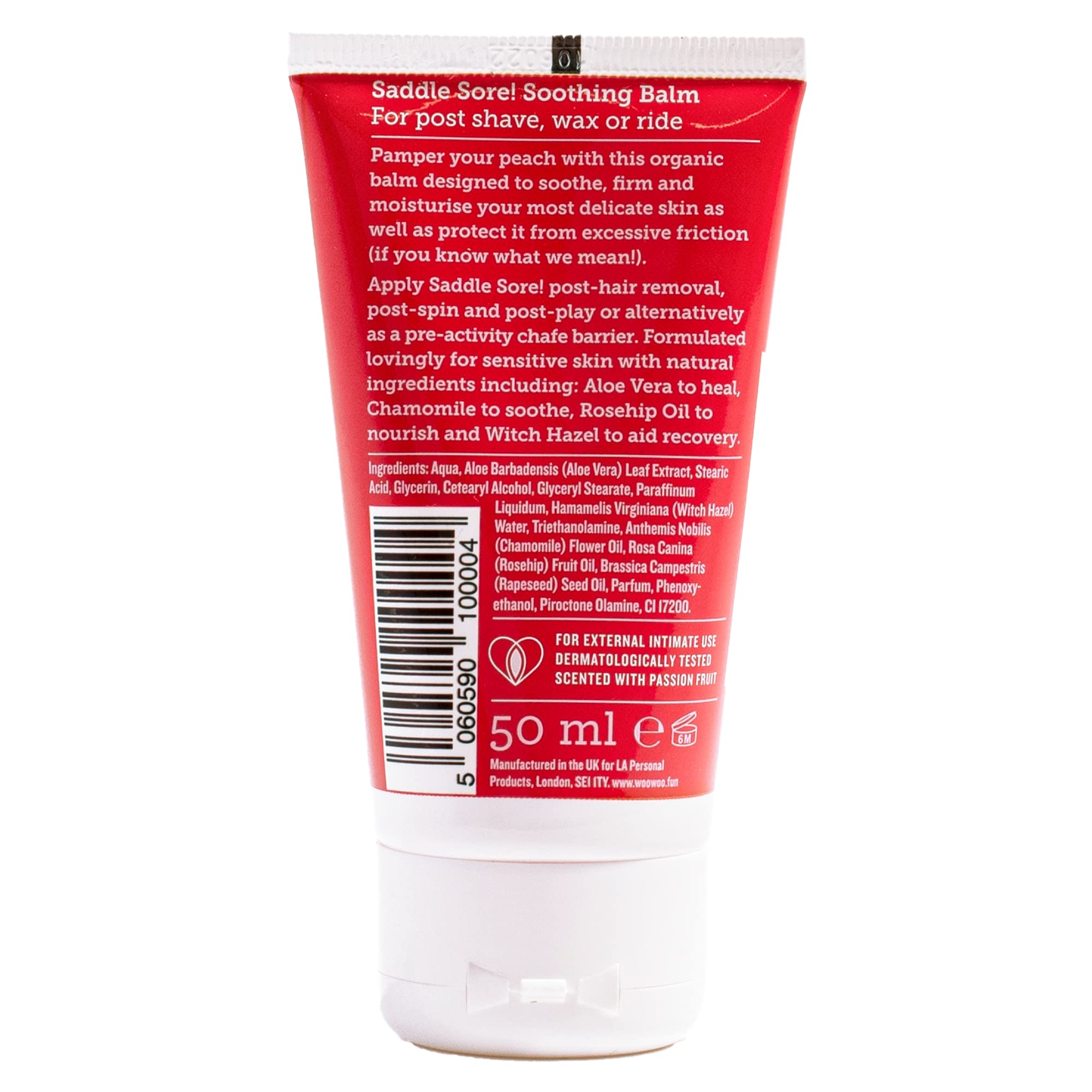 WOOWOO Saddle Sore Balm application-cream demonstrates easy use for irritation and chafing relief