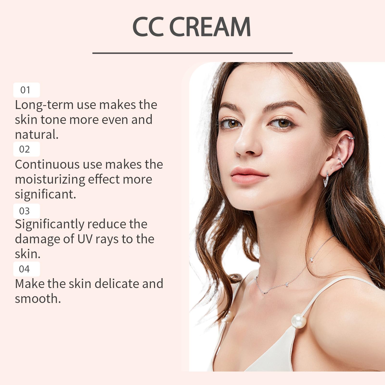 WOPPOE CC Cream finish appears long-wearing and non-greasy.