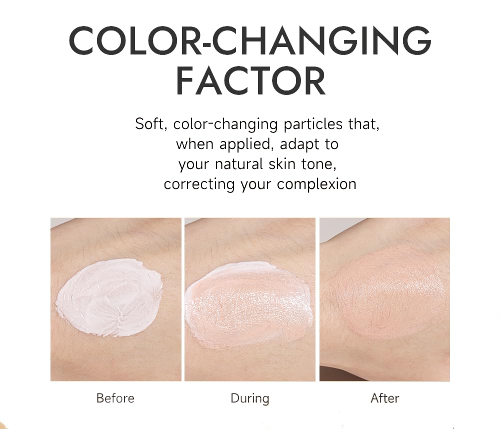 WOPPOE CC Cream tone-adjustment swatch for natural coverage.