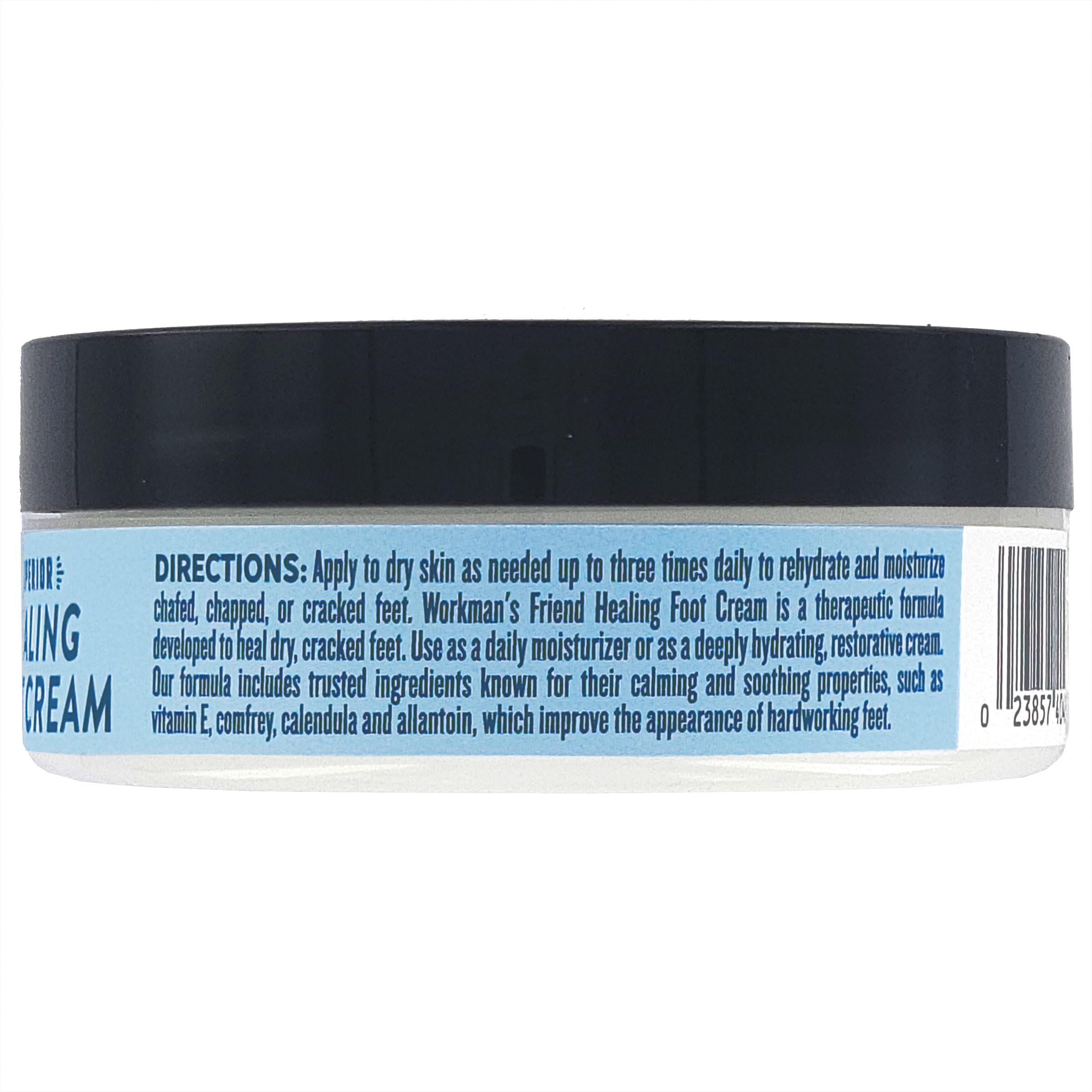 WORKMAN'S FRIEND packaging and label highlighting fragrance-free, non-greasy formula.
