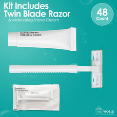 World Amenities blade cover ensures safe handling and storage.