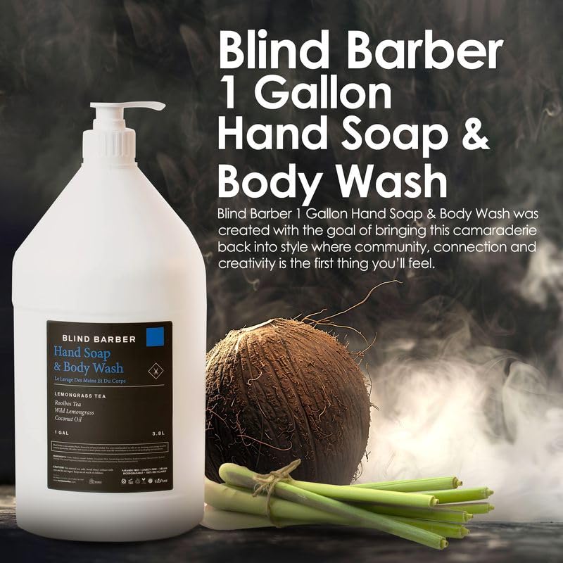 World Amenities Blind Barber coconut-oil-ingredient highlights natural moisture