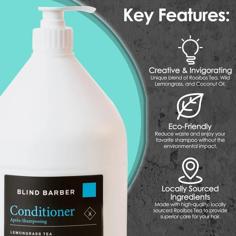World Amenities Blind Barber coconut oil ingredient to emphasize moisture and shine.