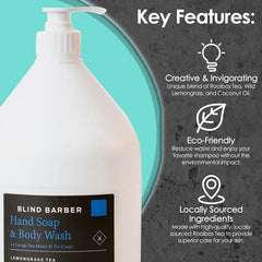 World Amenities Blind Barber foamy-lather demonstrates rich cleansing texture