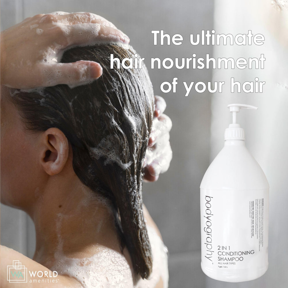 World Amenities Bodyography ginger-elixir notes for a refreshing wash.