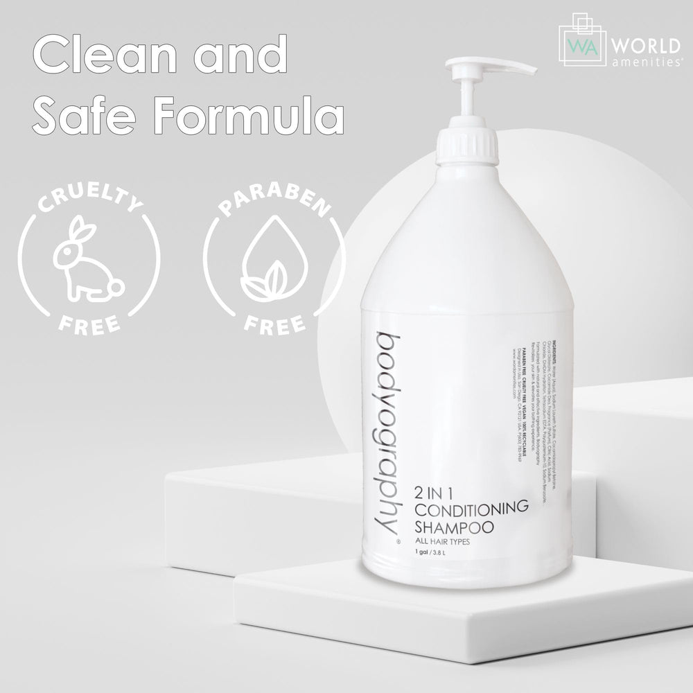 World Amenities Bodyography with natural vanilla scent and ginger aroma.